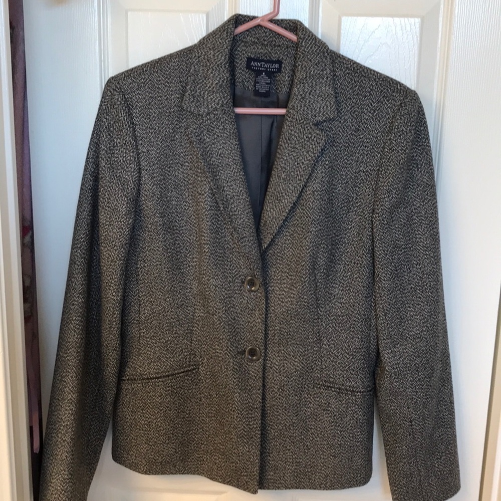AnnTaylor Factory Store Small Blazer Gray
